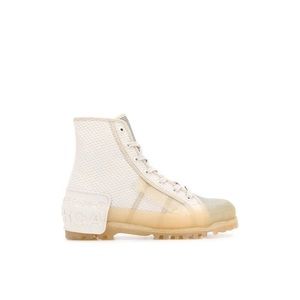 CANVAS AND RUBBER SNEAKERS ANKLE BOOTS